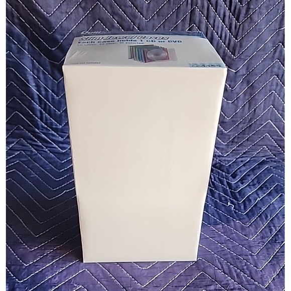 NEW Quill 5mm Slim Jewel Cases 50 Pack CD DVD Black/Clear Color Plastic Storage - Picture 8 of 10